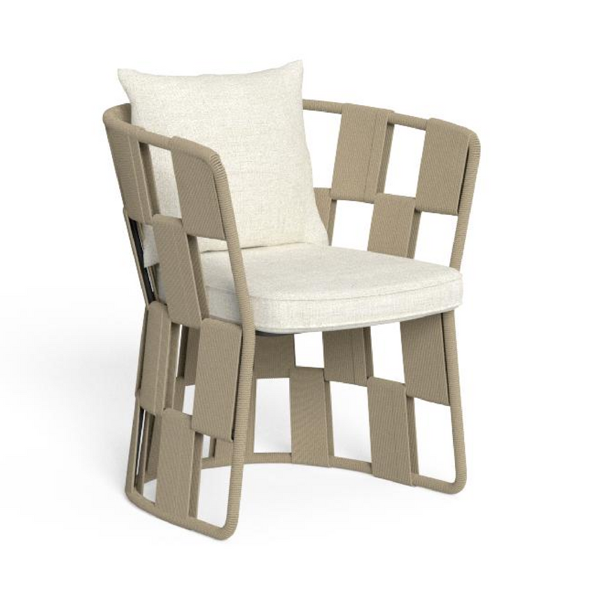 Geometric Rope Outdoor Dining Chair | Talenti Scacco | Italianfurniture.com