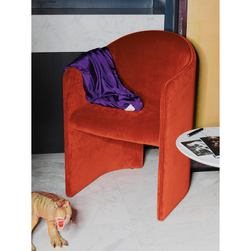 Upholstered Shell Accent Chair | Somaschini Brera | Italianfurniture.com