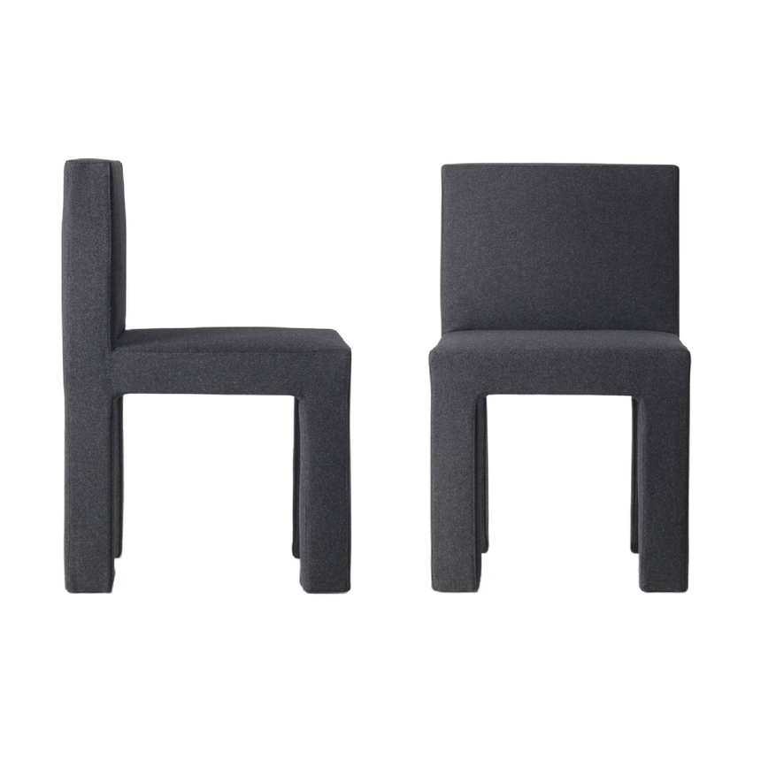 Soft Upholstered Chunky Chair | Somaschini Quadrata | Italianfurniture.com