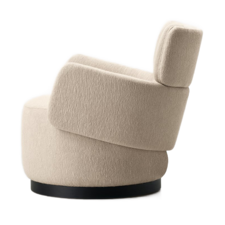 Inclined Upholstered Low Armchair | Somaschini Boris | Italianfurniture.com