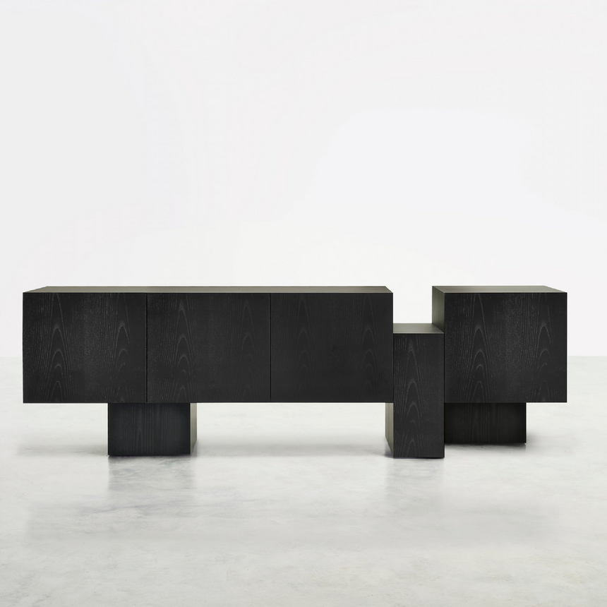 Unstructured Square Sideboard | Somaschini Dolmen | Italianfurniture.com