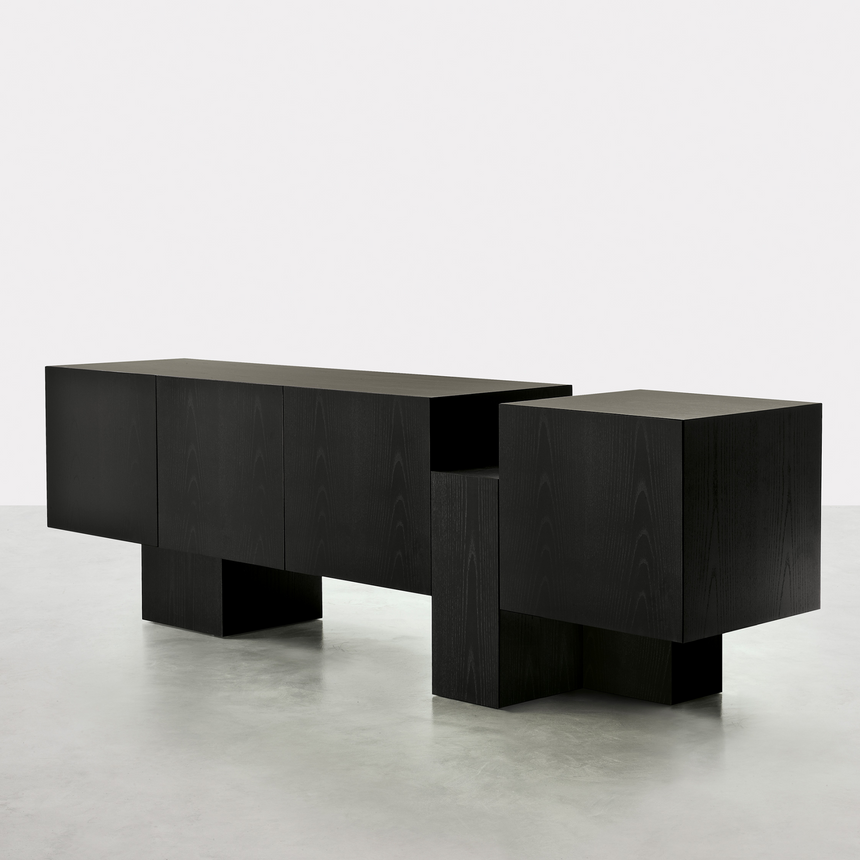 Unstructured Square Sideboard | Somaschini Dolmen | Italianfurniture.com