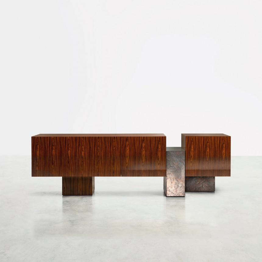Unstructured Square Sideboard | Somaschini Dolmen | Italianfurniture.com