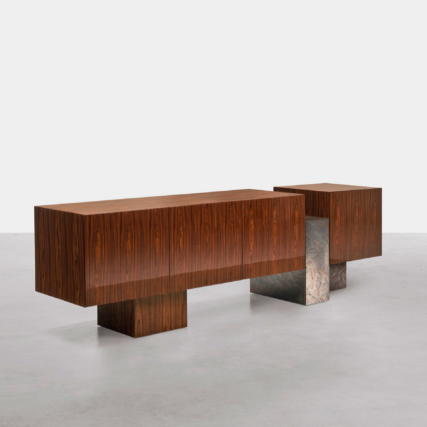 Unstructured Square Sideboard | Somaschini Dolmen | Italianfurniture.com