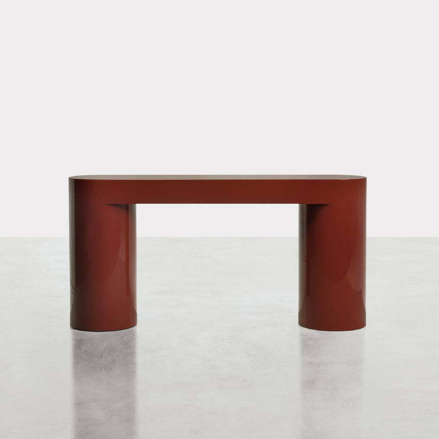 Monolithic Lacquered Console Table | Somaschini Lazy-O | Italianfurniture.com