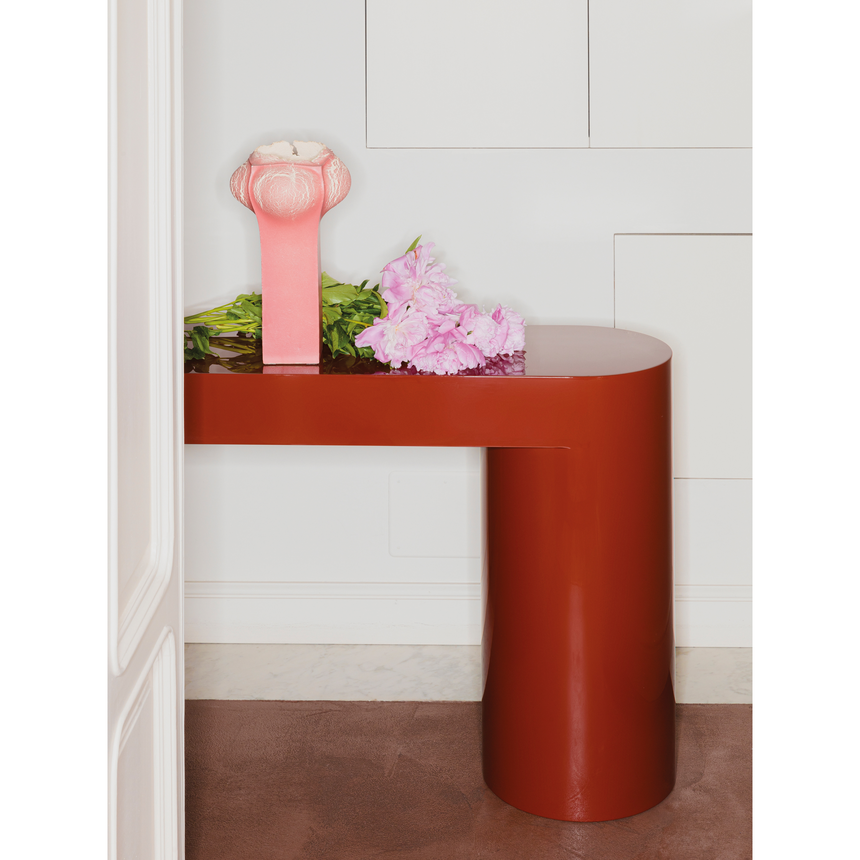 Monolithic Lacquered Console Table | Somaschini Lazy-O | Italianfurniture.com