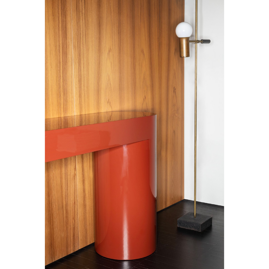 Monolithic Lacquered Console Table | Somaschini Lazy-O | Italianfurniture.com