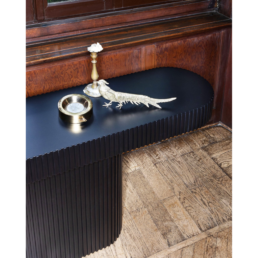 Rounded Slatted Console Table | Somaschini Diapason | Italianfurniture.com