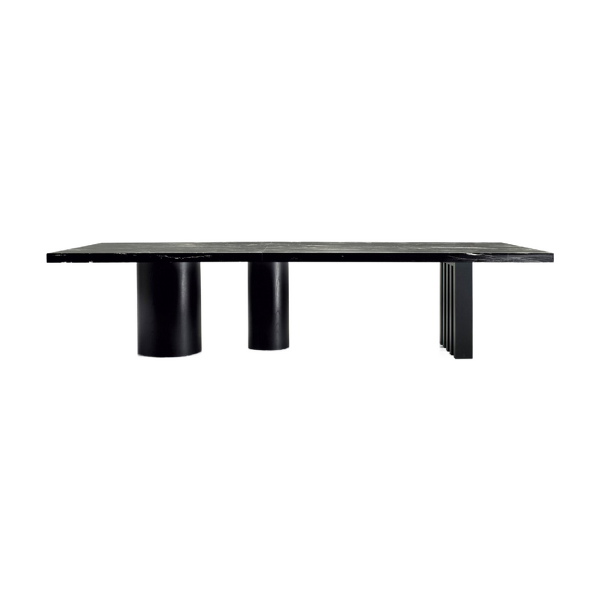 Differentiated Bases Rectangular Dining Table | Somaschini Ozark | Italianfurniture.com