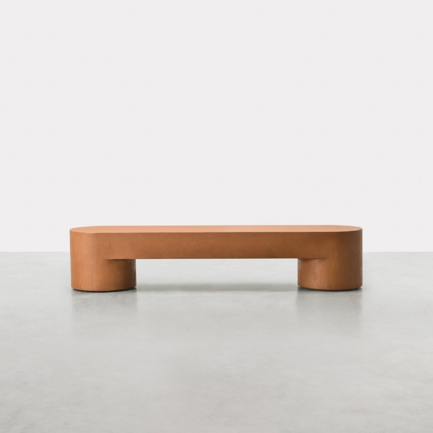 Monolithic Low Bench | Somaschini Lazy-O | Italianfurniture.com