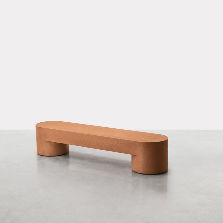 Monolithic Low Bench | Somaschini Lazy-O | Italianfurniture.com