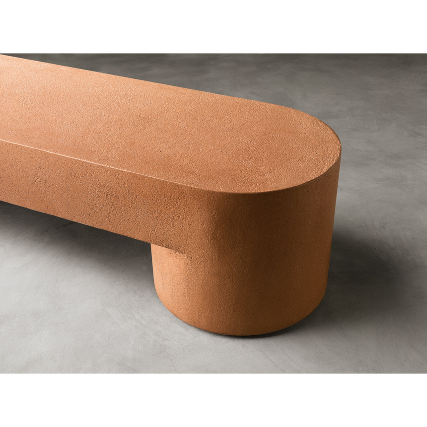 Monolithic Low Bench | Somaschini Lazy-O | Italianfurniture.com