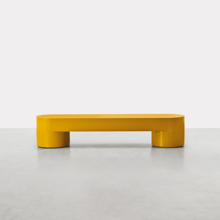 Monolithic Low Bench | Somaschini Lazy-O | Italianfurniture.com