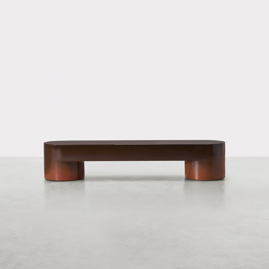 Monolithic Low Bench | Somaschini Lazy-O | Italianfurniture.com