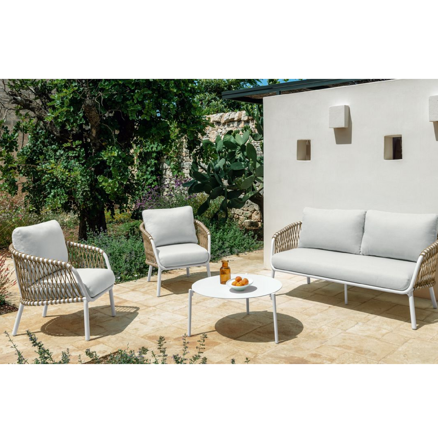 Outdoor Braided Rope Dining Armchair | Talenti Abel | Italianfurniture.com