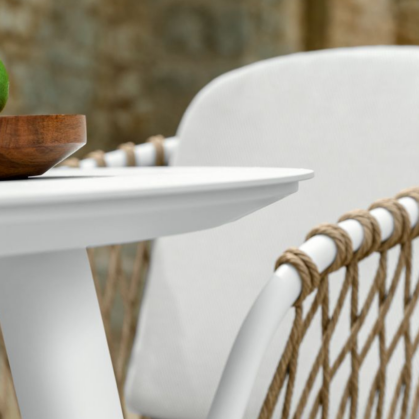 Outdoor Braided Rope Dining Armchair | Talenti Abel | Italianfurniture.com