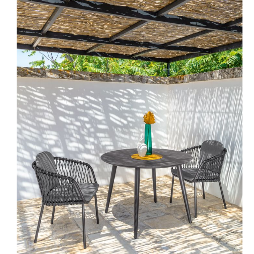 Outdoor Braided Rope Dining Armchair | Talenti Abel | Italianfurniture.com
