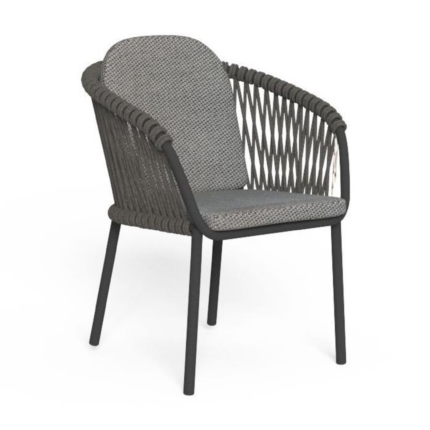 Outdoor Braided Rope Dining Armchair | Talenti Abel | Italianfurniture.com