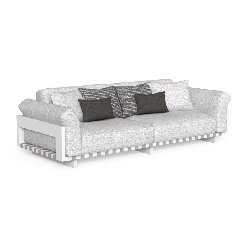 Padded Aluminium 3-Seater Outdoor Sofa | Talenti Argo | Italianfurniture.com
