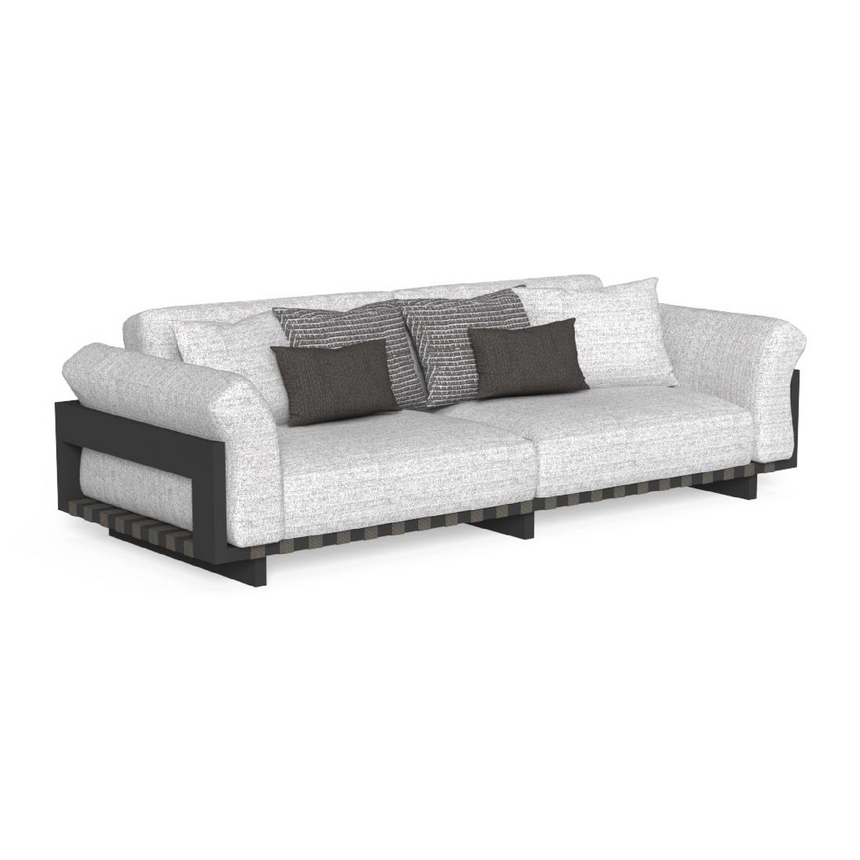 Padded Aluminium 3-Seater Outdoor Sofa | Talenti Argo | Italianfurniture.com