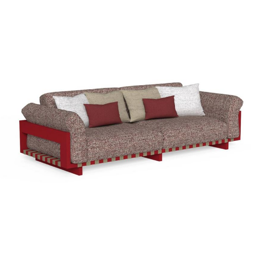 Padded Aluminium 3-Seater Outdoor Sofa | Talenti Argo | Italianfurniture.com