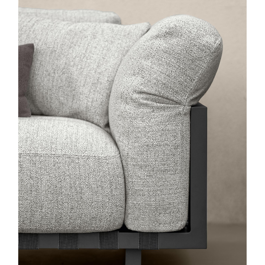 Padded Aluminium 3-Seater Outdoor Sofa | Talenti Argo | Italianfurniture.com