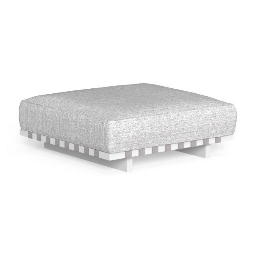 Padded Aluminium Outdoor Ottoman | Talenti Argo