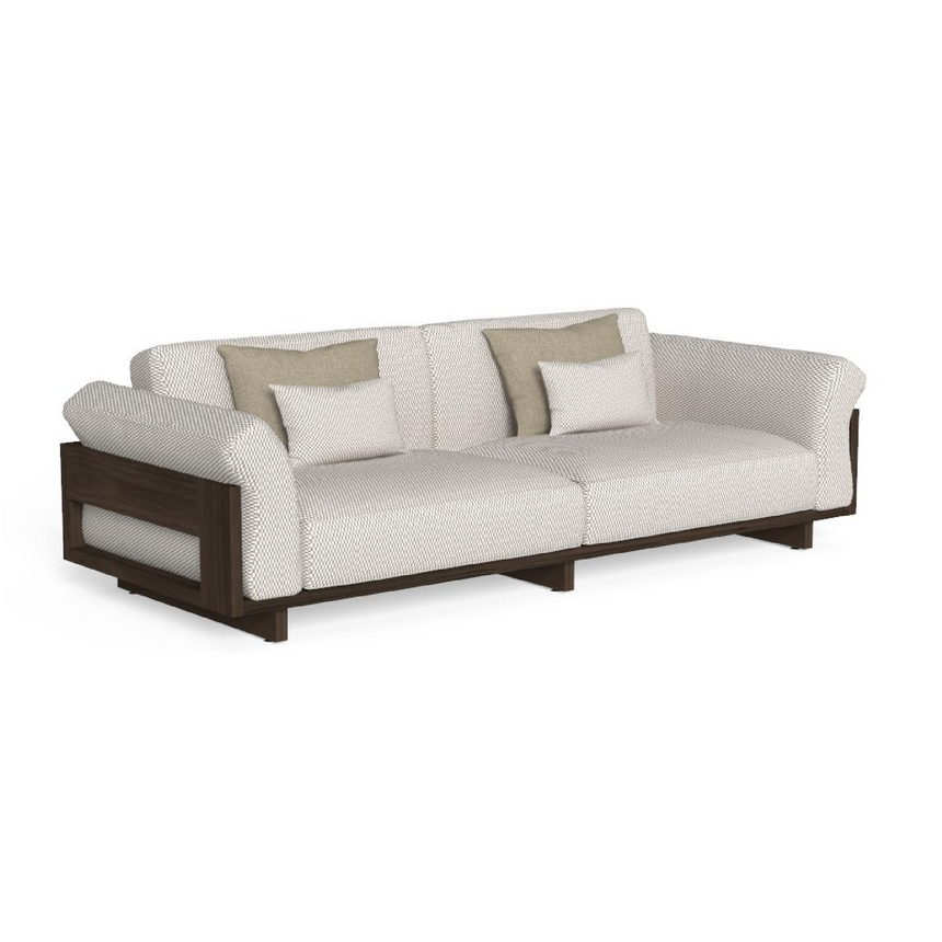 Padded Wooden Outdoor 3-Seater Sofa | Talenti Argo | Italianfurniture.com