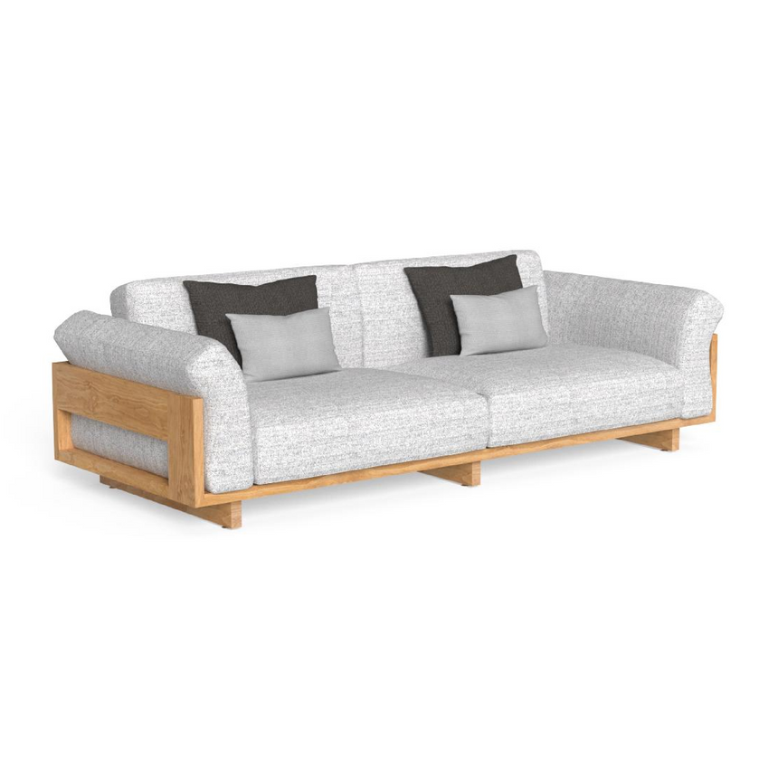 Padded Wooden Outdoor 3-Seater Sofa | Talenti Argo | Italianfurniture.com