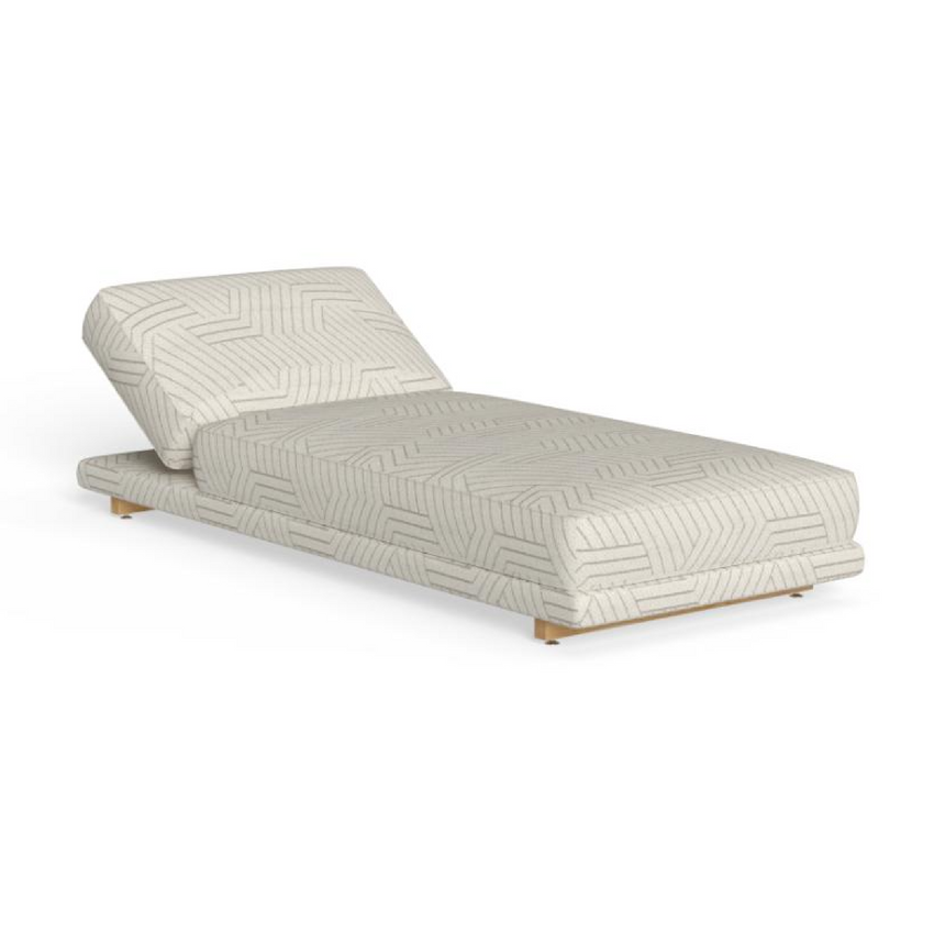 Wooden Padded Sun Lounger | Talenti Argo