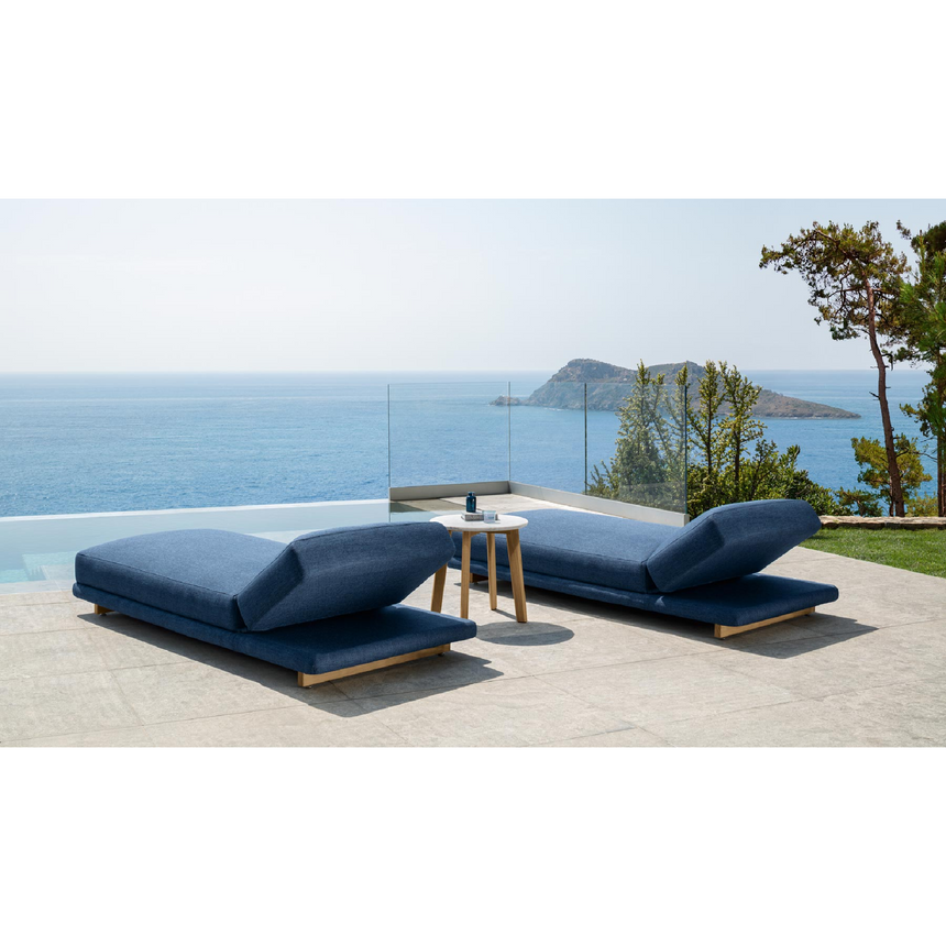 Wooden Padded Sun Lounger | Talenti Argo