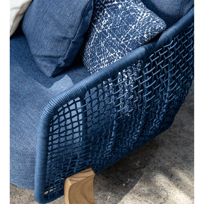 Woven Rope Outdoor Lounge Armchair | Talenti Argo | Italianfurniture.com