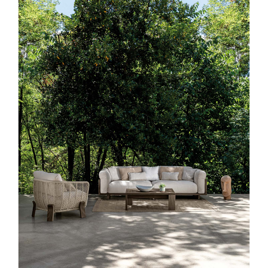 Woven Rope Outdoor Lounge Armchair | Talenti Argo | Italianfurniture.com