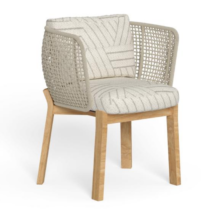 Woven Rope Outdoor Dining Chair | Talenti Argo | Italianfurniture.com