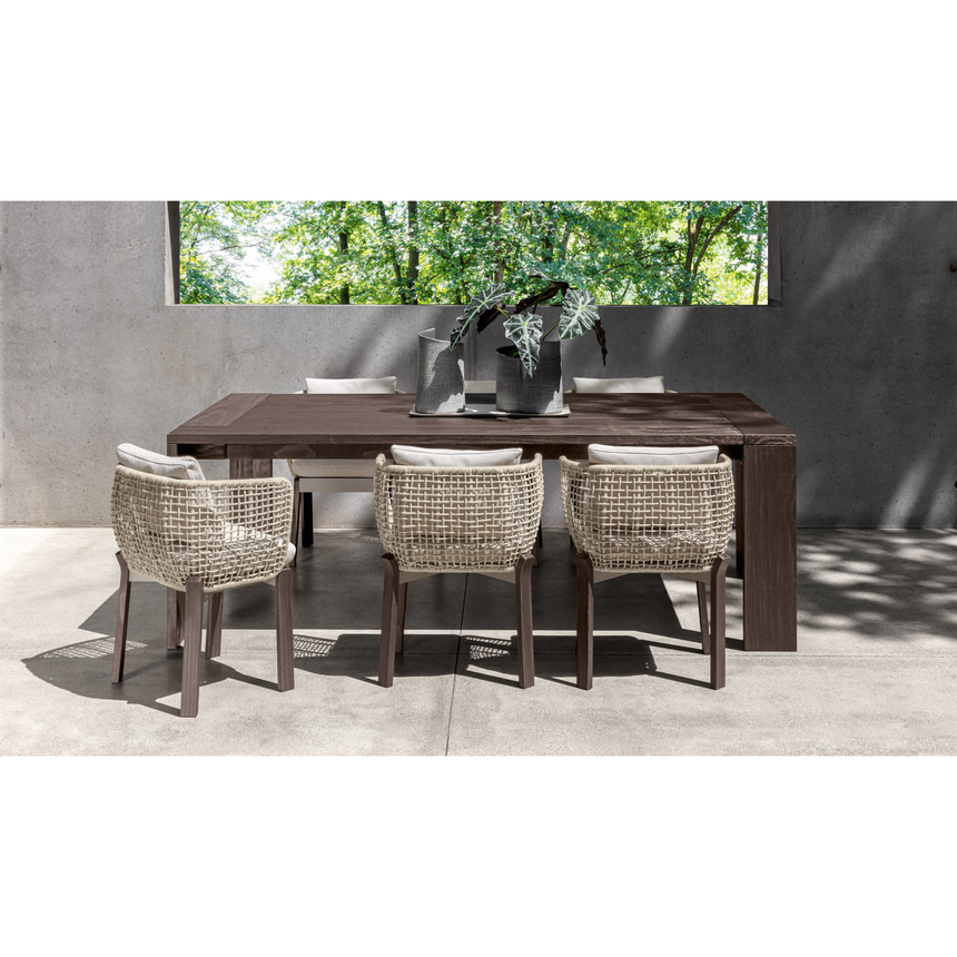 Solid Wood Outdoor Dining Table | Talenti Argo | Italianfurniture.com
