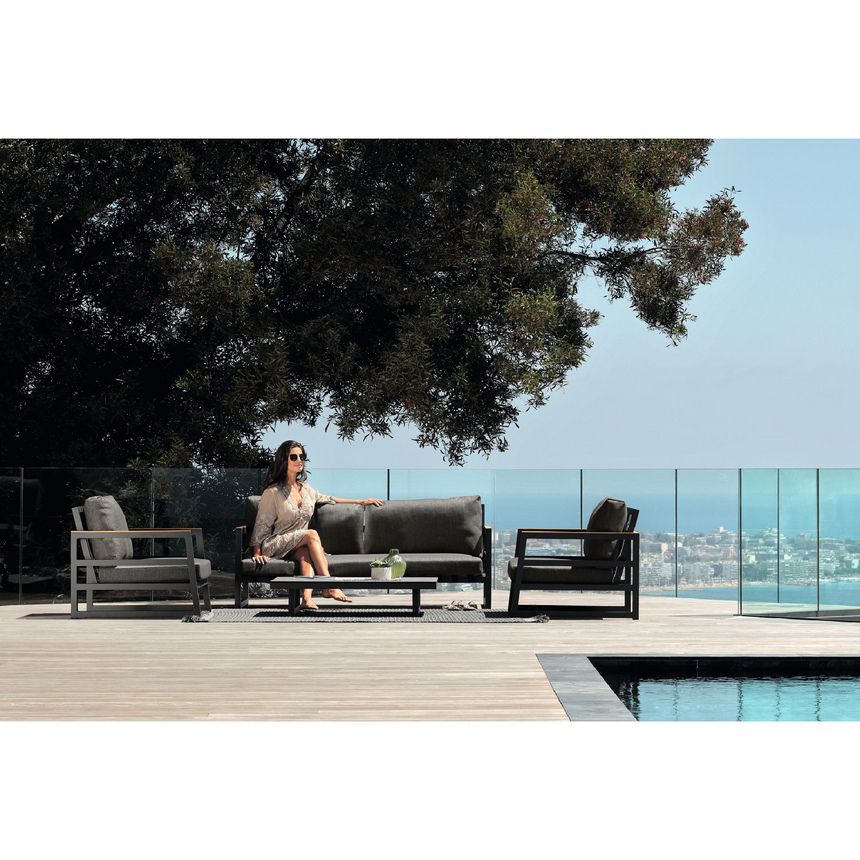 2-Seater Aluminum Outdoor Sofa | Talenti Alabama | Italianfurniture.com