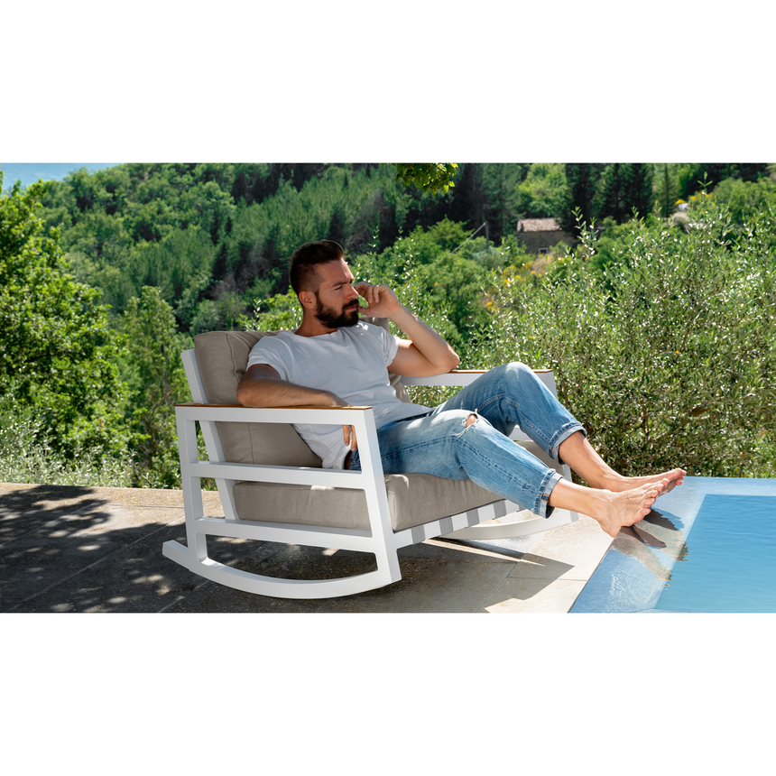 Aluminum Outdoor Rocking Chair | Talenti Alabama | Italianfurniture.com