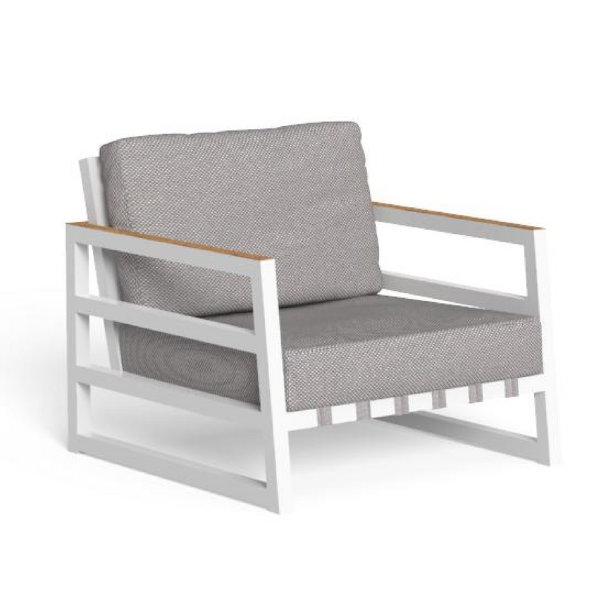 Powder-Coated Aluminum Outdoor Armchair | Talenti Alabama | Italianfurniture.com