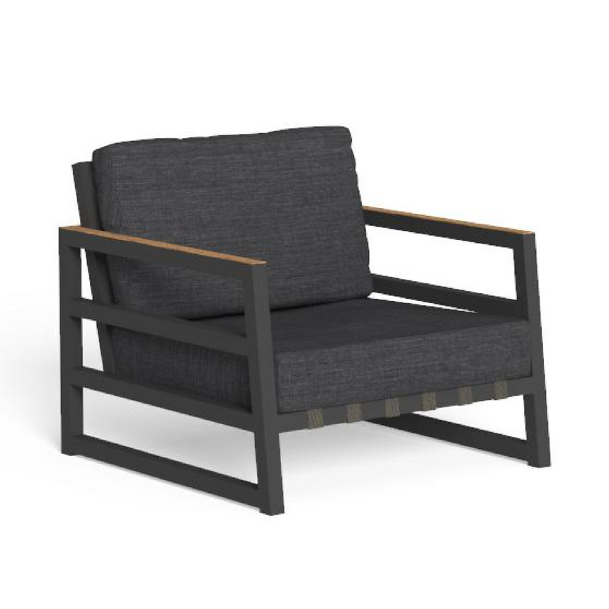 Powder-Coated Aluminum Outdoor Armchair | Talenti Alabama | Italianfurniture.com