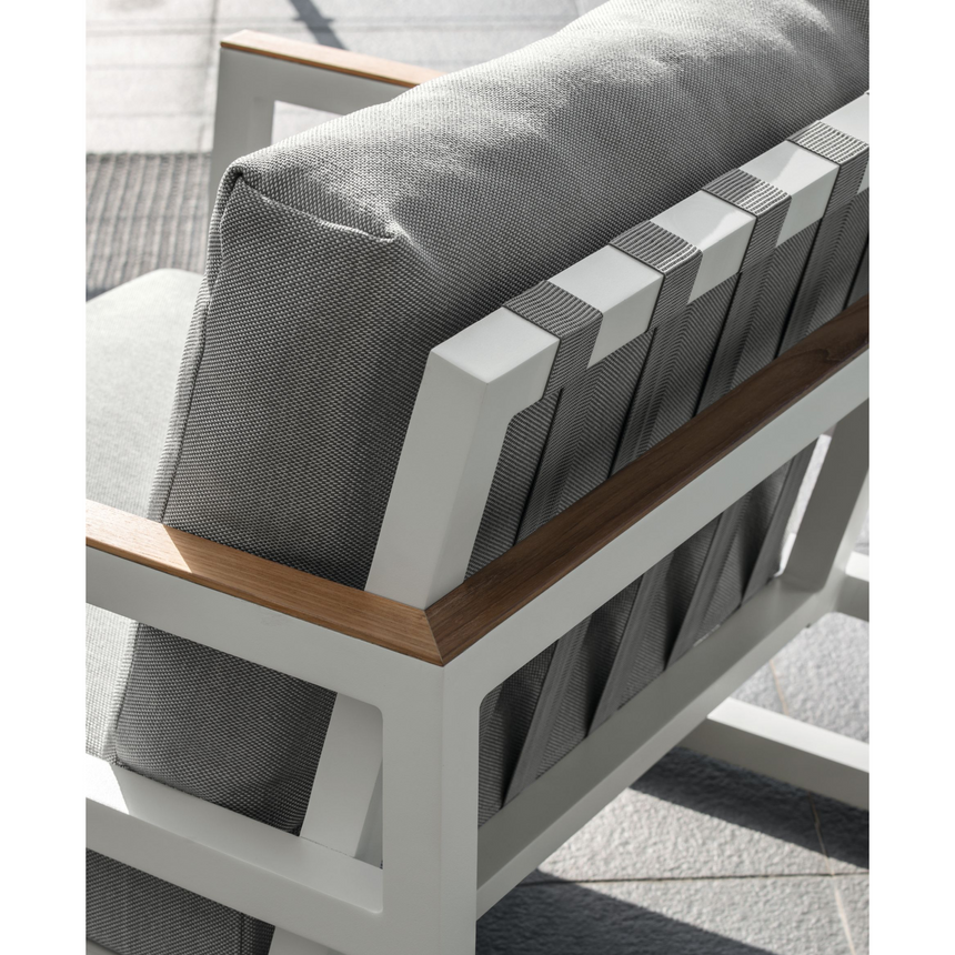 Powder-Coated Aluminum Outdoor Armchair | Talenti Alabama | Italianfurniture.com