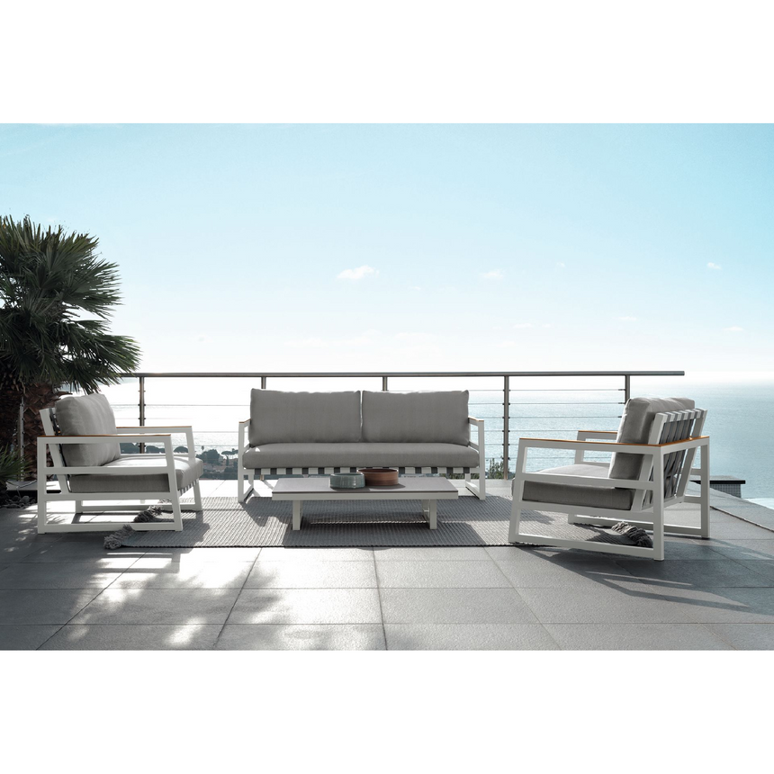 Powder-Coated Aluminum Outdoor Armchair | Talenti Alabama | Italianfurniture.com