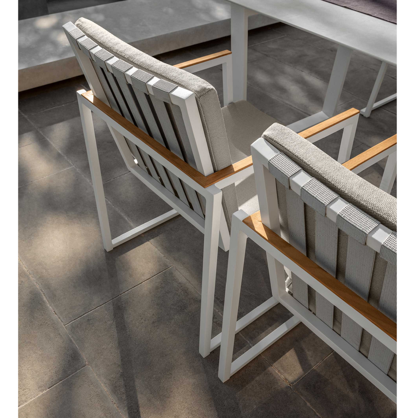 Aluminum Stackable Outdoor Dining Armchair | Talenti Alabama