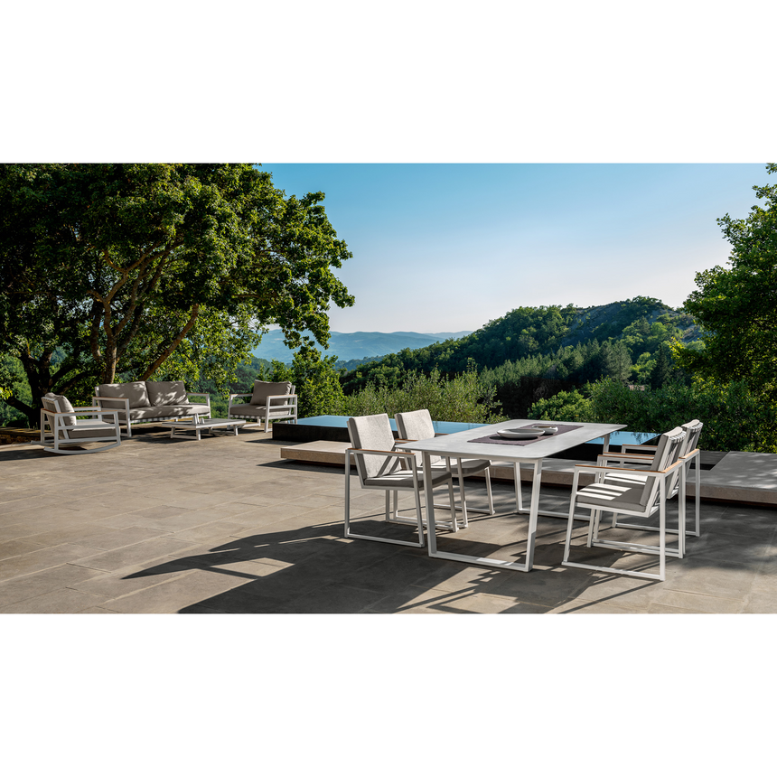 Aluminum Stackable Outdoor Dining Armchair | Talenti Alabama