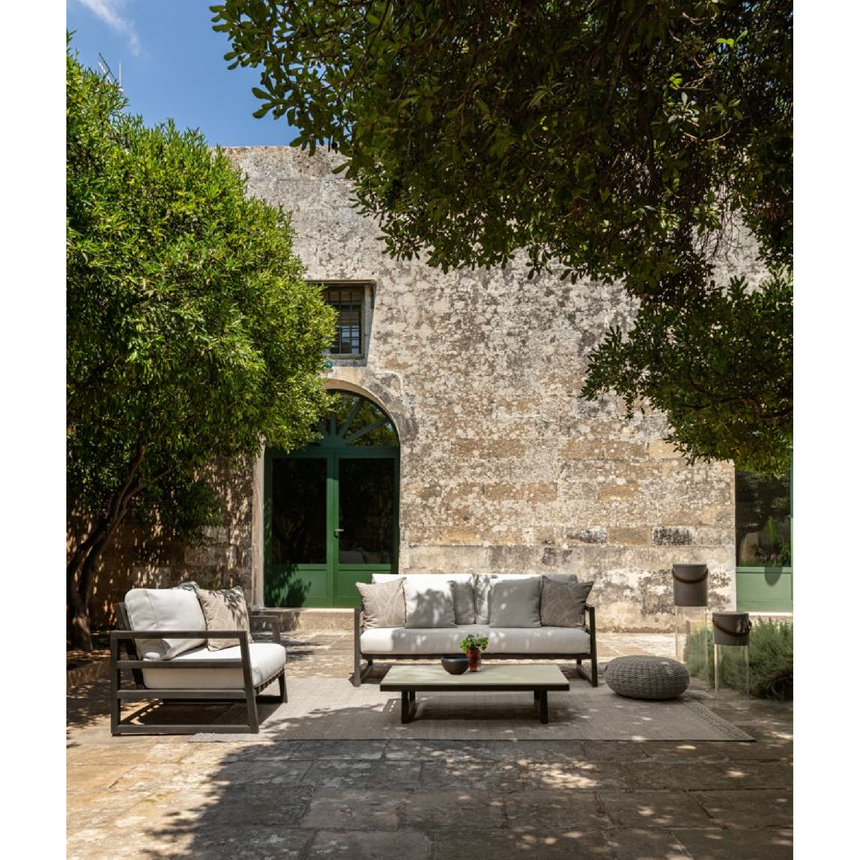 Stoneware Wooden Outdoor Coffee Table | Talenti Alabama | Italianfurniture.com