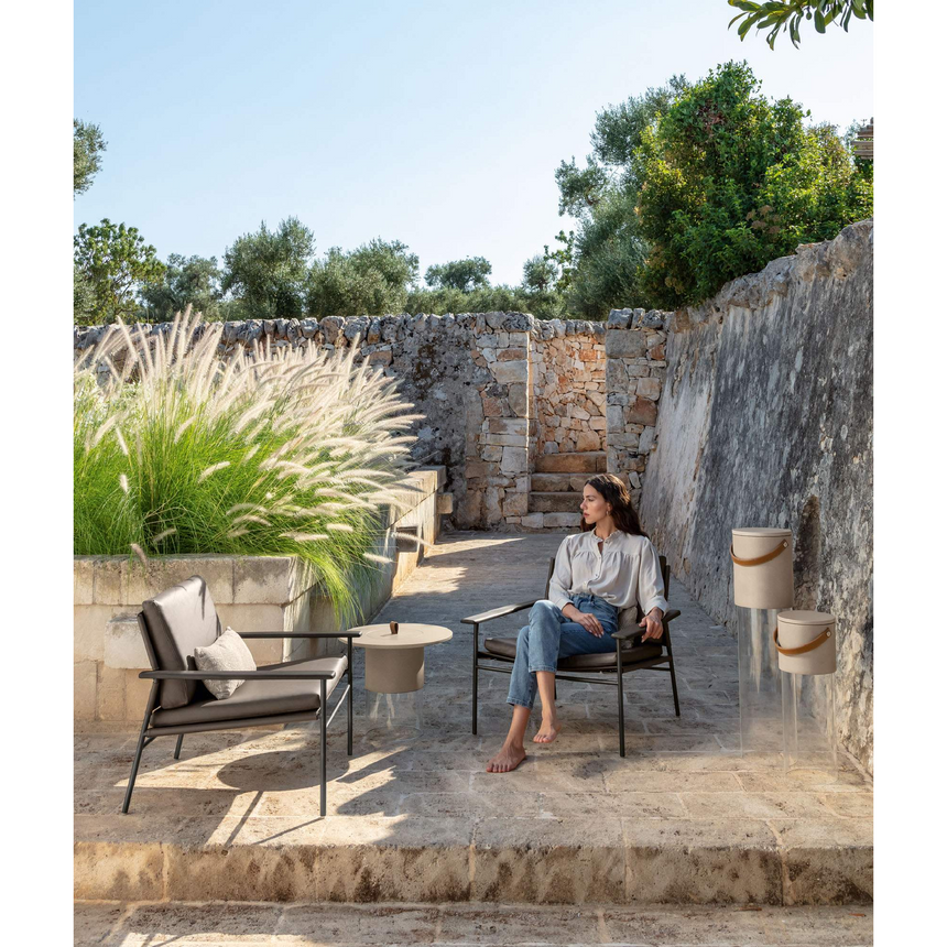Eco-Leather Outdoor Lounge Armchair | Talenti Allure | Italianfurniture.com