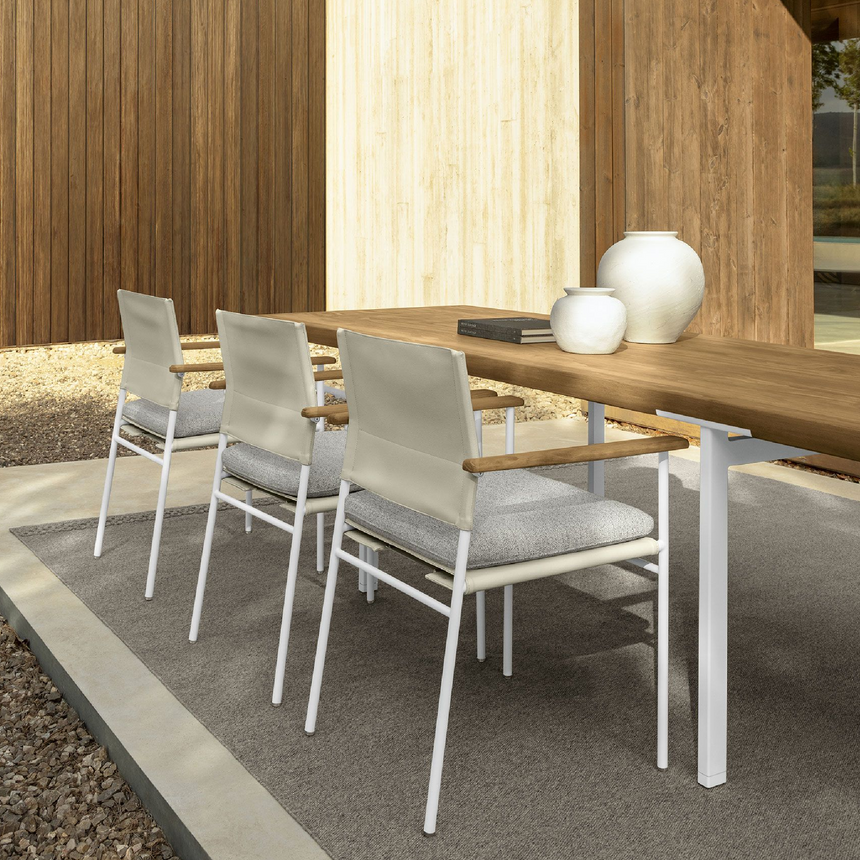 Leather Outdoor Dining Chair | Talenti Allure | Italianfurniture.com