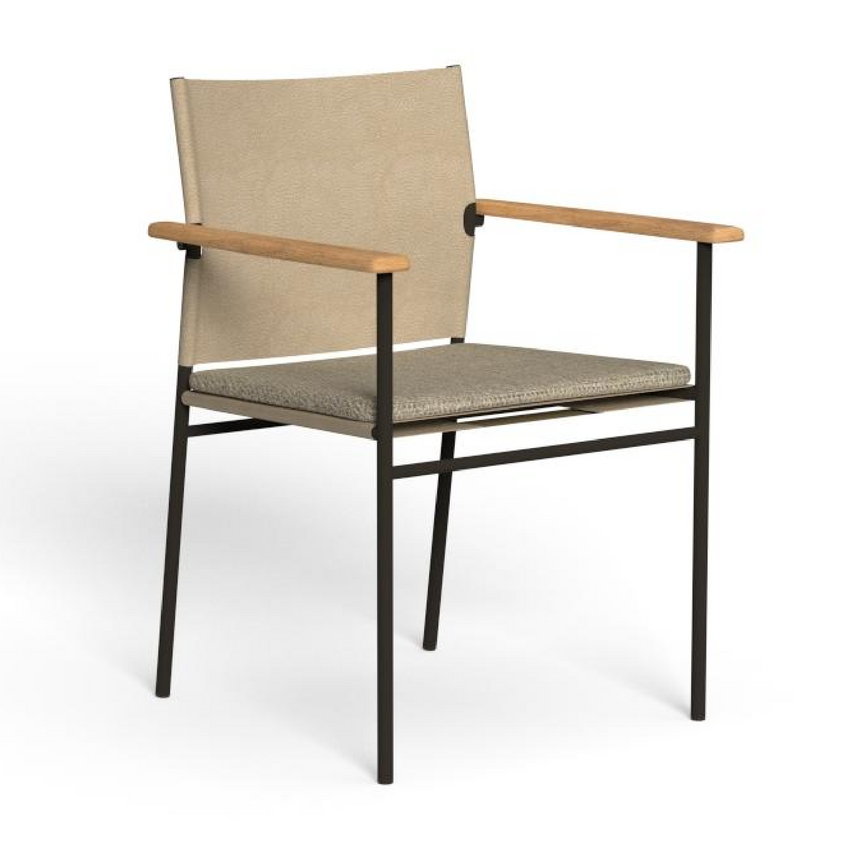 Leather Outdoor Dining Chair | Talenti Allure | Italianfurniture.com