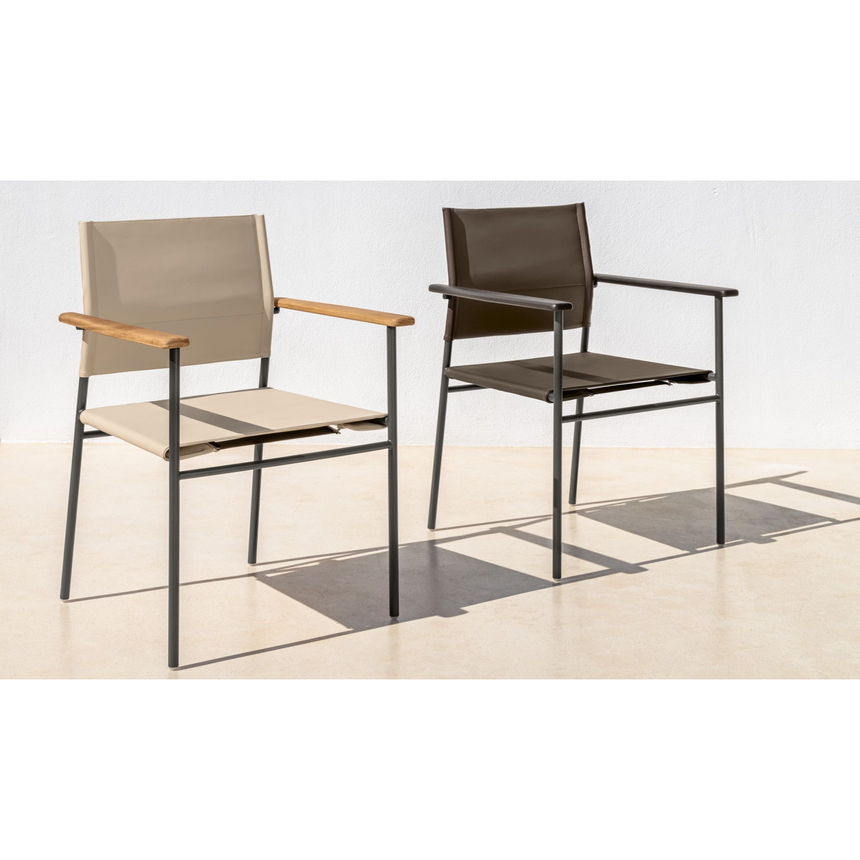 Leather Outdoor Dining Chair | Talenti Allure | Italianfurniture.com