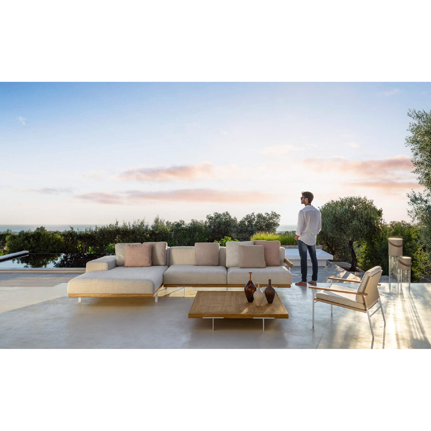 Wooden Outdoor Shelf Coffee Table | Talenti Allure | Italianfurniture.com