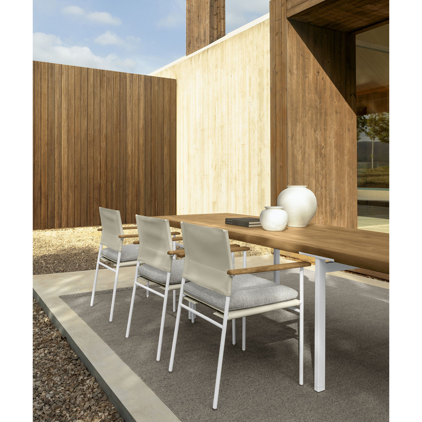 Solid Wood Outdoor Dining Table | Talenti Allure | Italianfurniture.com